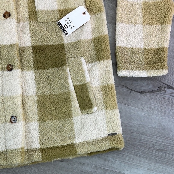 🔆BILLABONG🔆 FAIRBANKS FLEECE JACKET SO SOFT - Picture 7 of 15